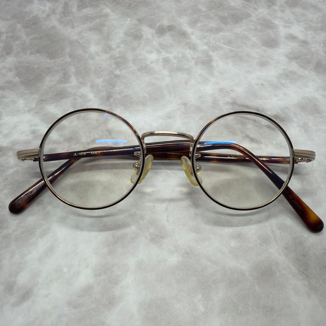 JohnLennon ジョンレノン 度付き眼鏡 ラウンドメガネ JL-1075