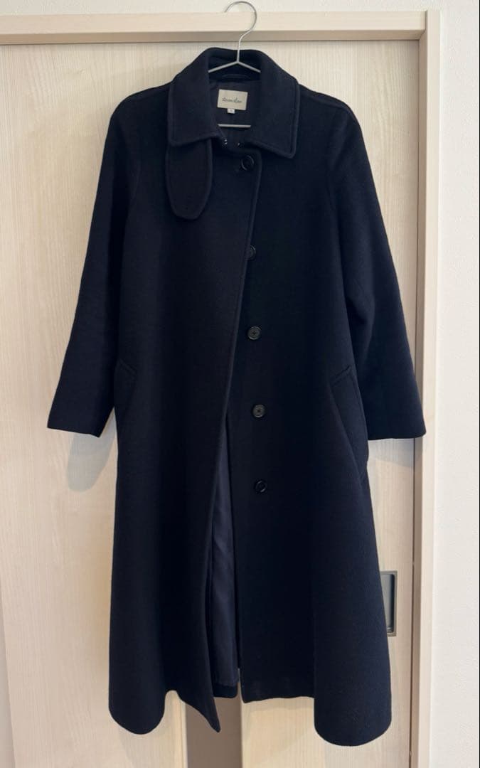 Steven Alan ウール カシミヤ テント ロング コート　ネイビー