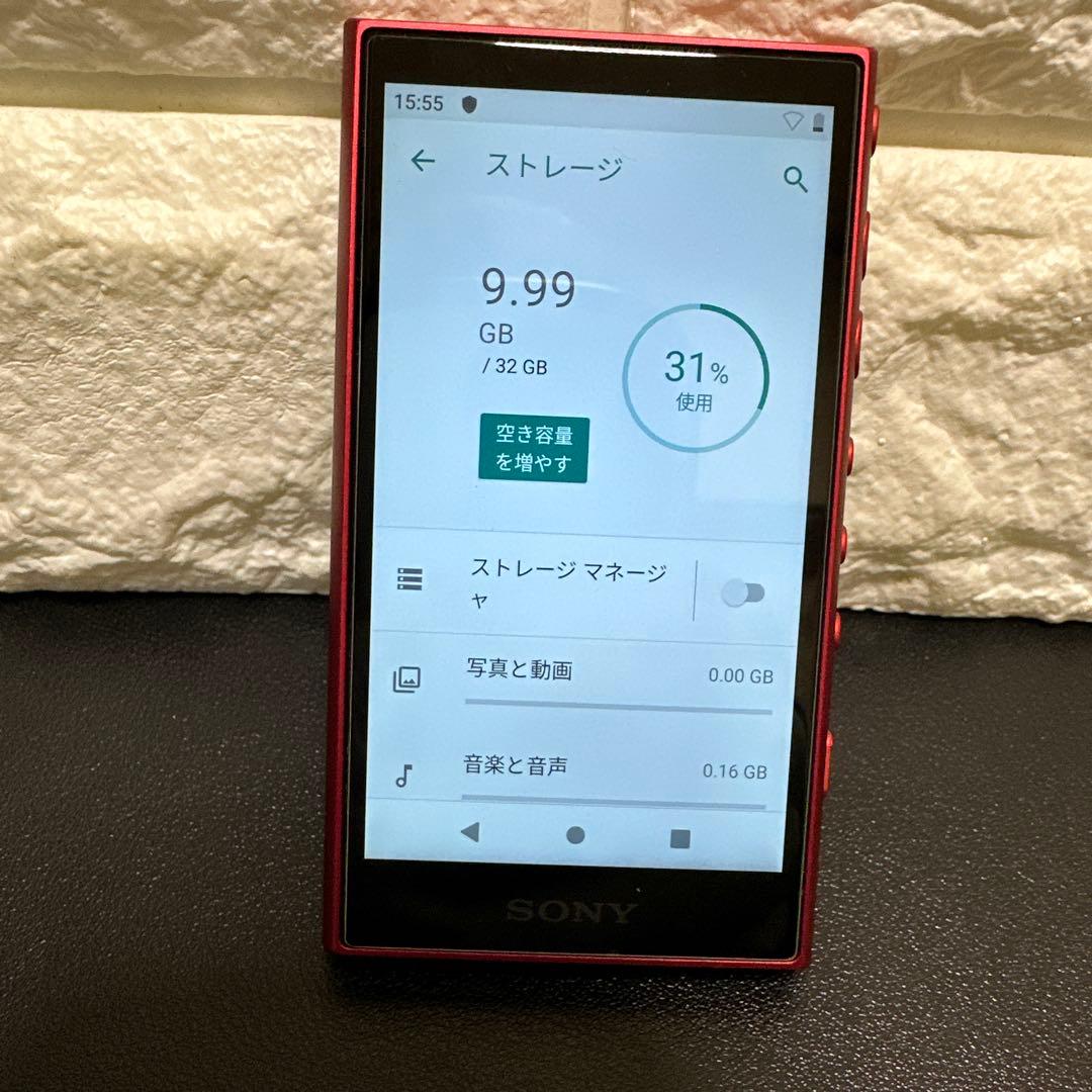美品SONY NW-A106 レッド32GB デジタルオーディオプレーヤー動作品
