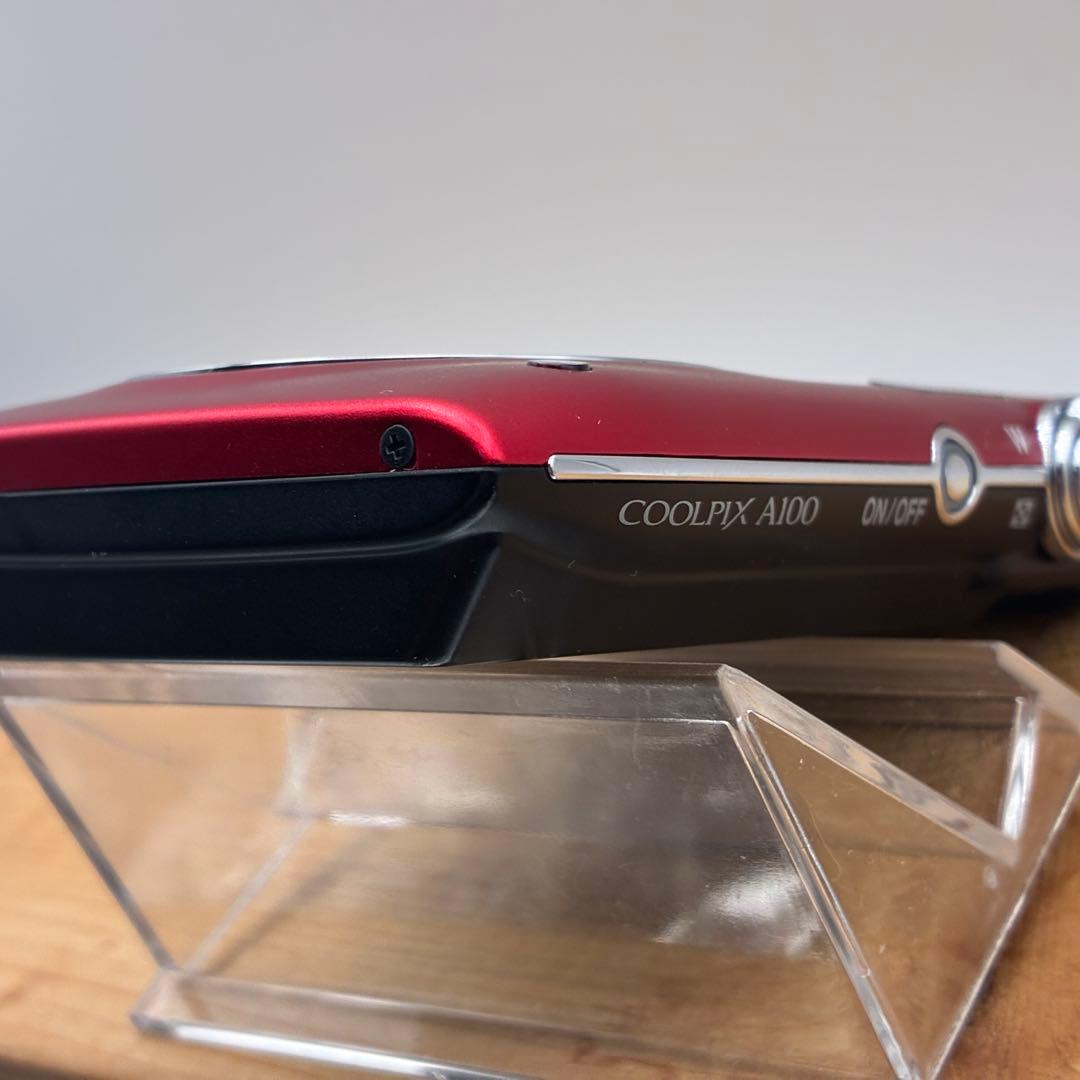 【シャッター不良】Nicon COOLPIX A100 レッド