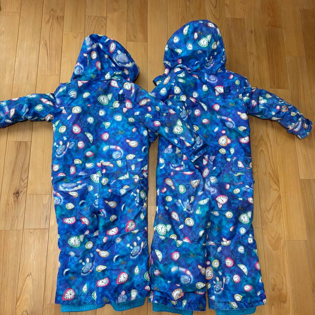 BURTON 2着セット　子供用 スノーボードウェア ドラえもん