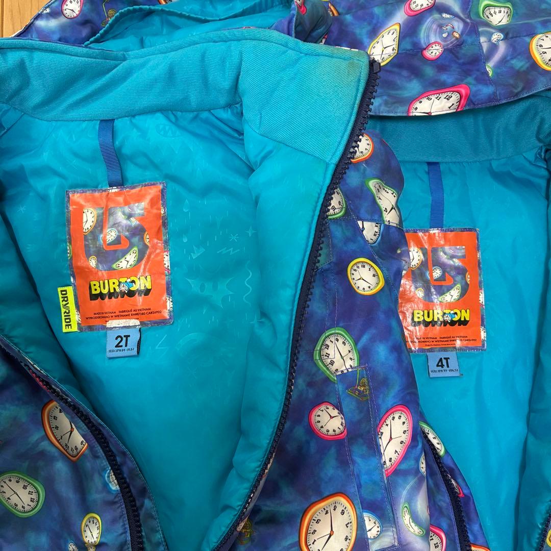 BURTON 2着セット　子供用 スノーボードウェア ドラえもん