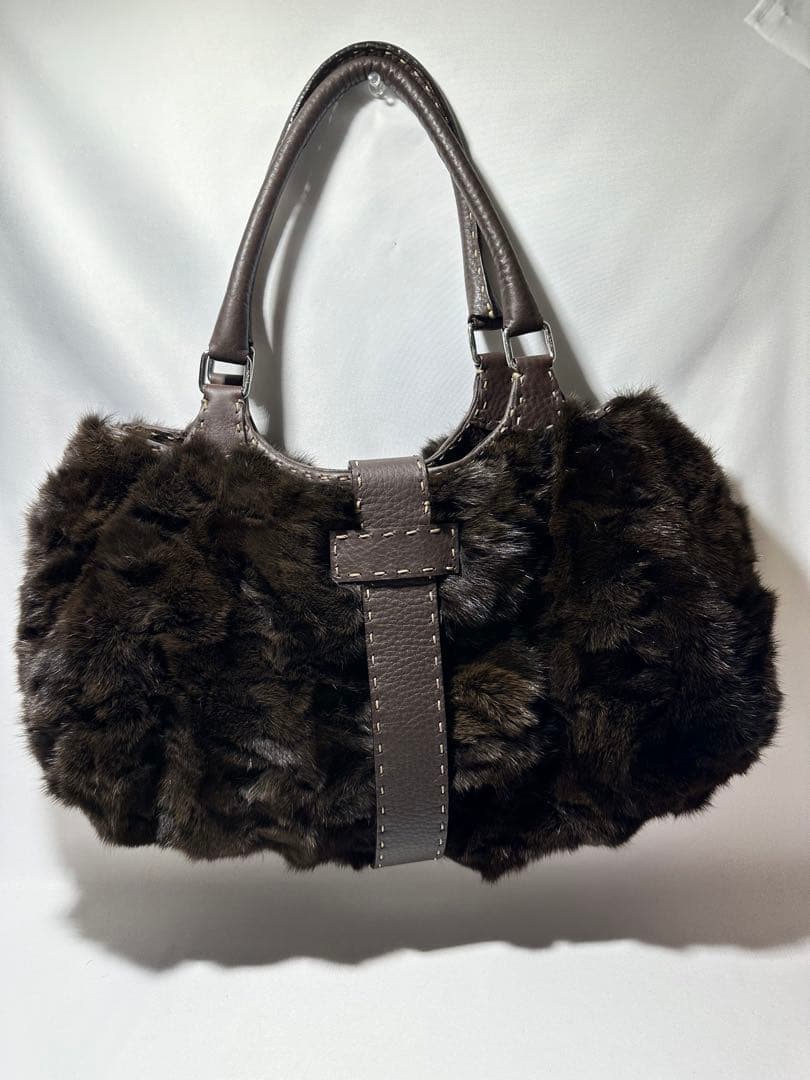 n*n様 FENDI フェンディ ハンド　バック　ミンクファーバッグ セレリア