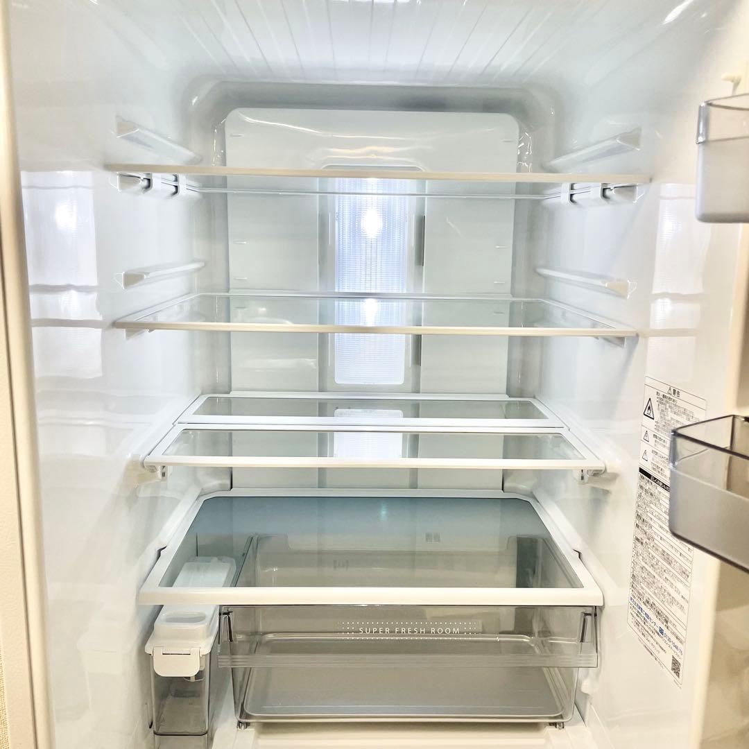 20年製 東芝 363L 3ドア 冷蔵庫 GR-S36SXV(EW)