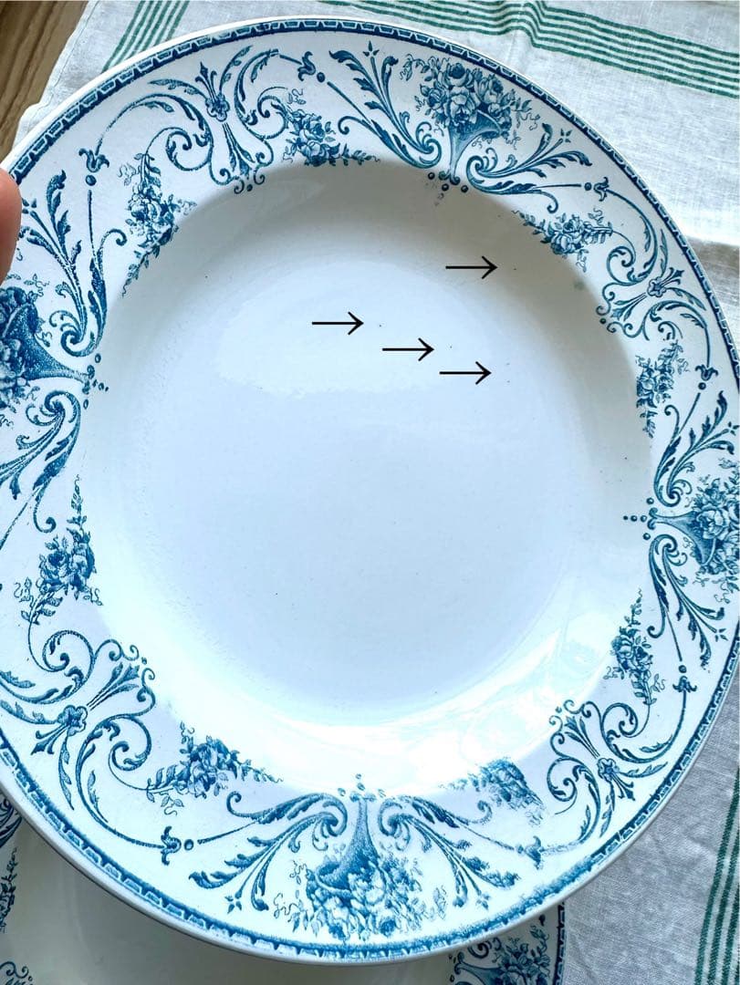  Boch ボッホ B.F.Kアンティーク スープ皿2枚セット