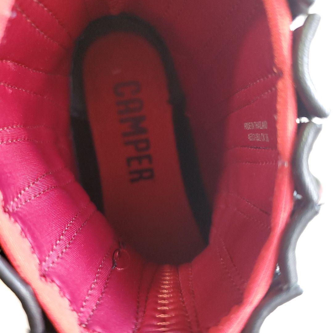 完売品 CAMPER カンペール BEETLE レザー ショートブーツ 36