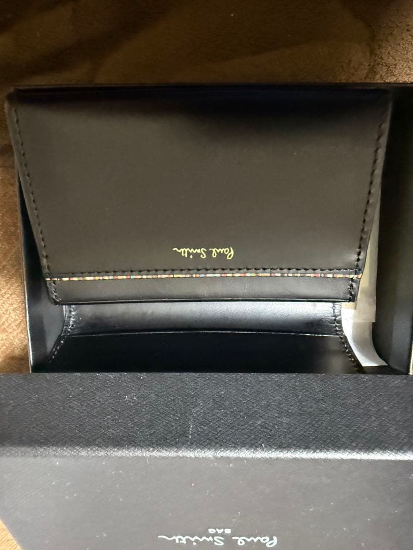 Paul Smith 黒 レザー 名刺入れ