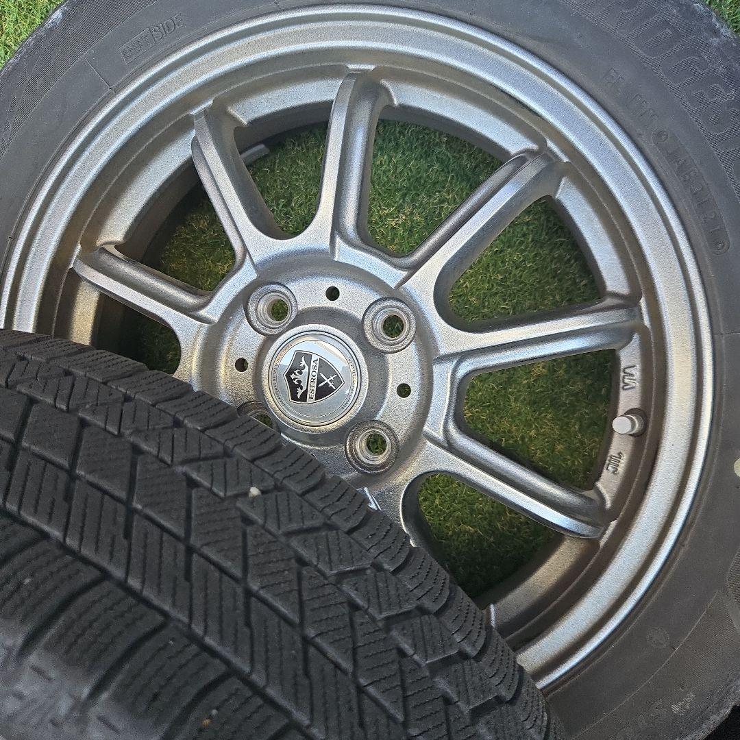 ナット付き！ ハスラー等 スタッドレス VRX3 15インチ ホイール4本セット