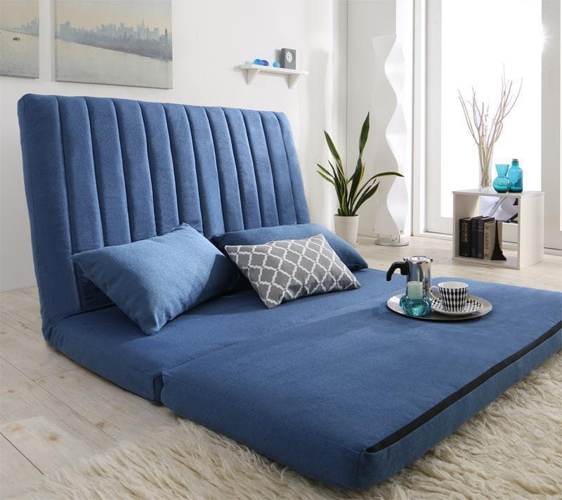 値下げ！新品 送料込 1台3役 カウチソファ ベッドスタイル3wayソファ120