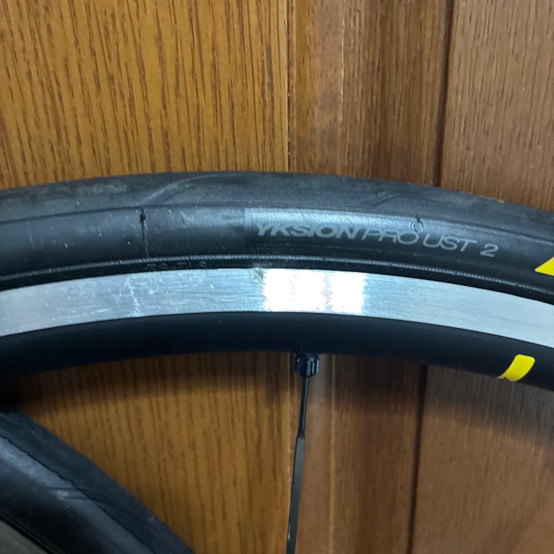 MAVIC ksyrium S リムブレーキ　チューブレスタイヤ付き