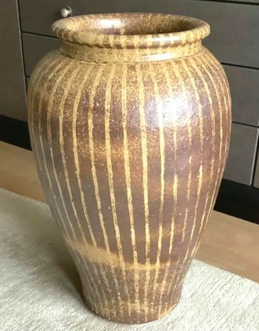 大壺　傘立て 小鹿田焼 刷毛 庭　壺　風情　陶器 大甕　甕　水甕　インテリア