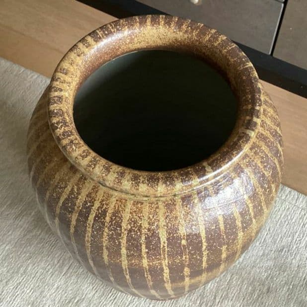 大壺　傘立て 小鹿田焼 刷毛 庭　壺　風情　陶器 大甕　甕　水甕　インテリア