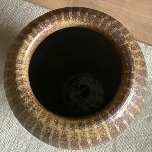 大壺　傘立て 小鹿田焼 刷毛 庭　壺　風情　陶器 大甕　甕　水甕　インテリア