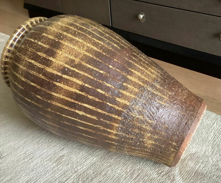 大壺　傘立て 小鹿田焼 刷毛 庭　壺　風情　陶器 大甕　甕　水甕　インテリア