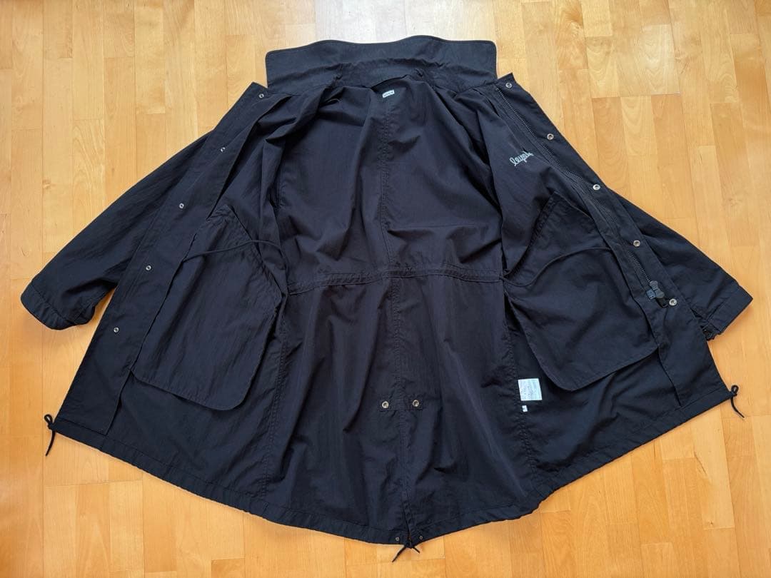 SEQUEL FISHTAIL TRENCH COAT BLACK M 黒