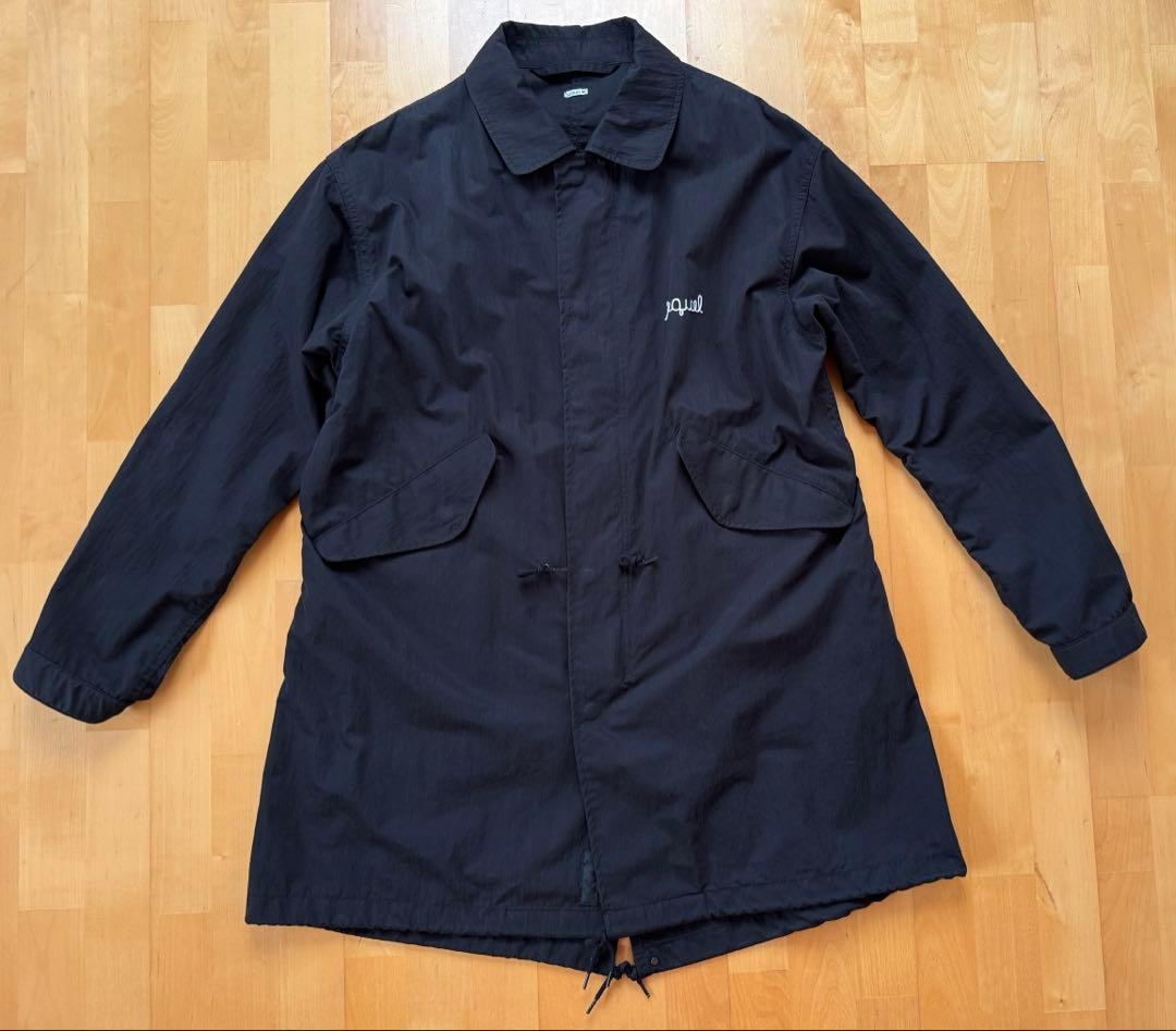 SEQUEL FISHTAIL TRENCH COAT BLACK M 黒