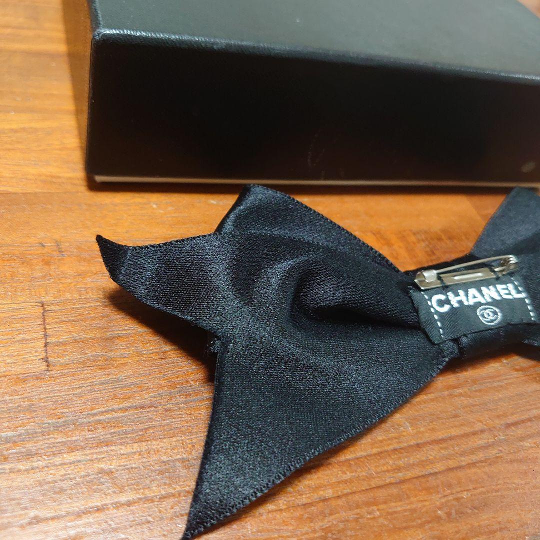 シャネル　ブローチ　シルクサテン　リボン
