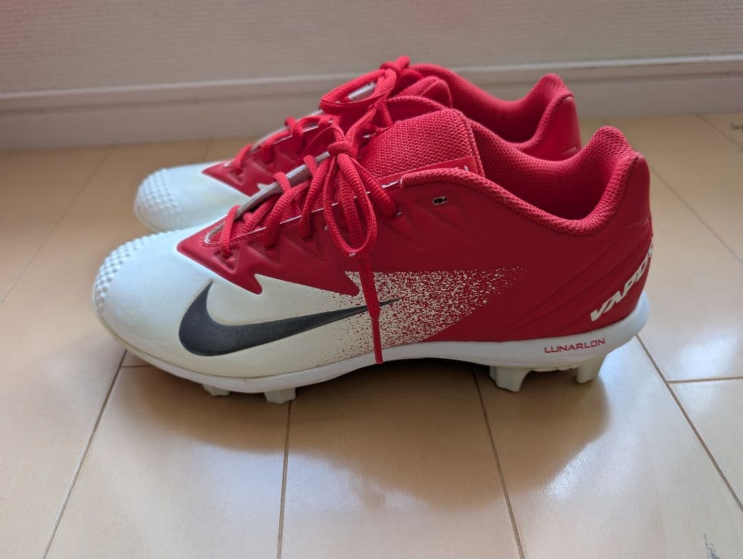 野球スパイクNike Vapor スパイクシューズ レッド/ホワイト