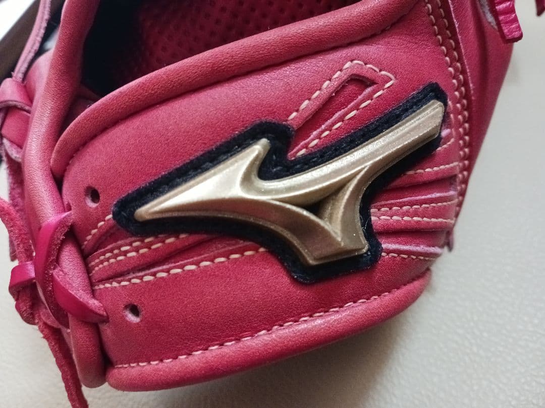 ミズノ 軟式 グローブ グラブ グローバルエリート ラディッシュカラー 美品