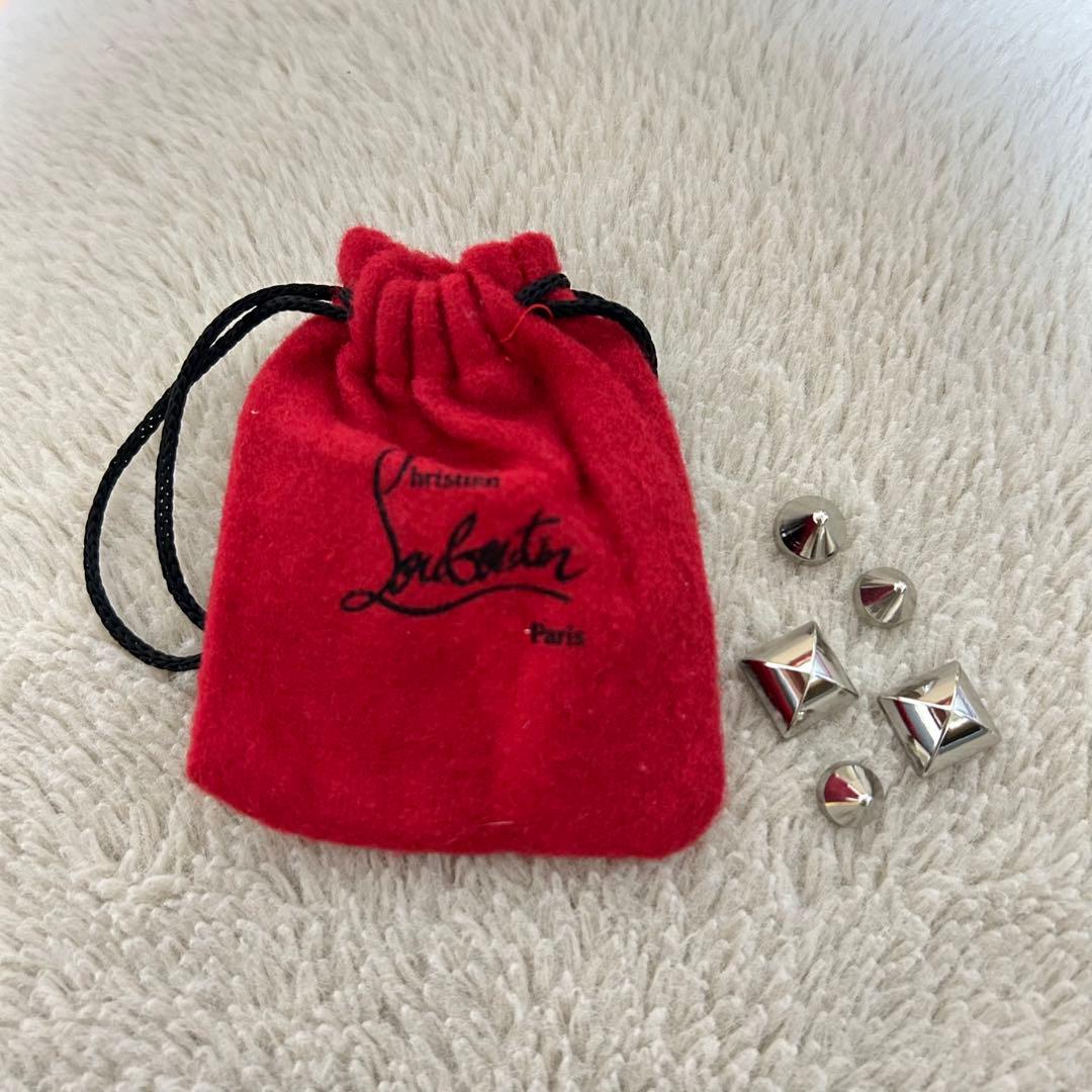 Christian Louboutin ルブタン スタッズサンダル ブルー 38