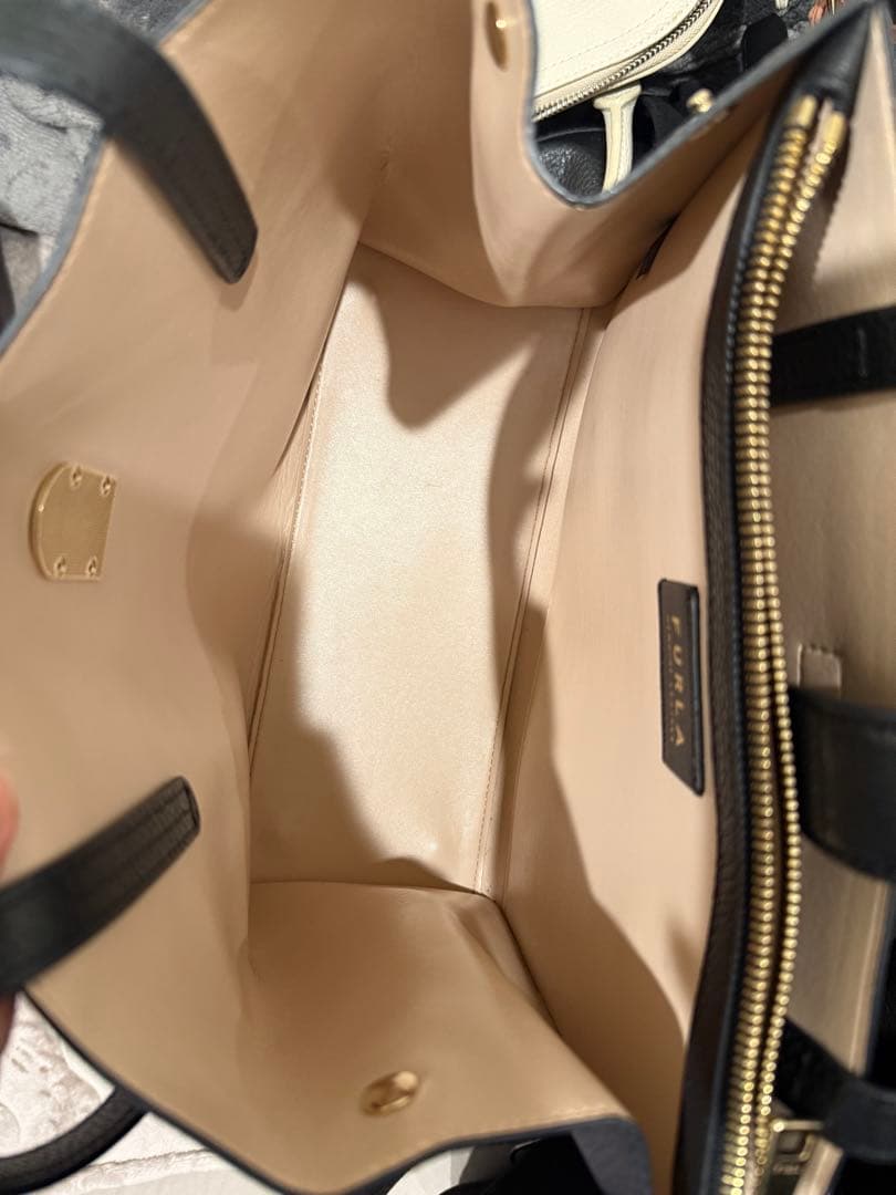 フルラ ソフィア トートバッグ NERO ブラック グレインカーフスキン