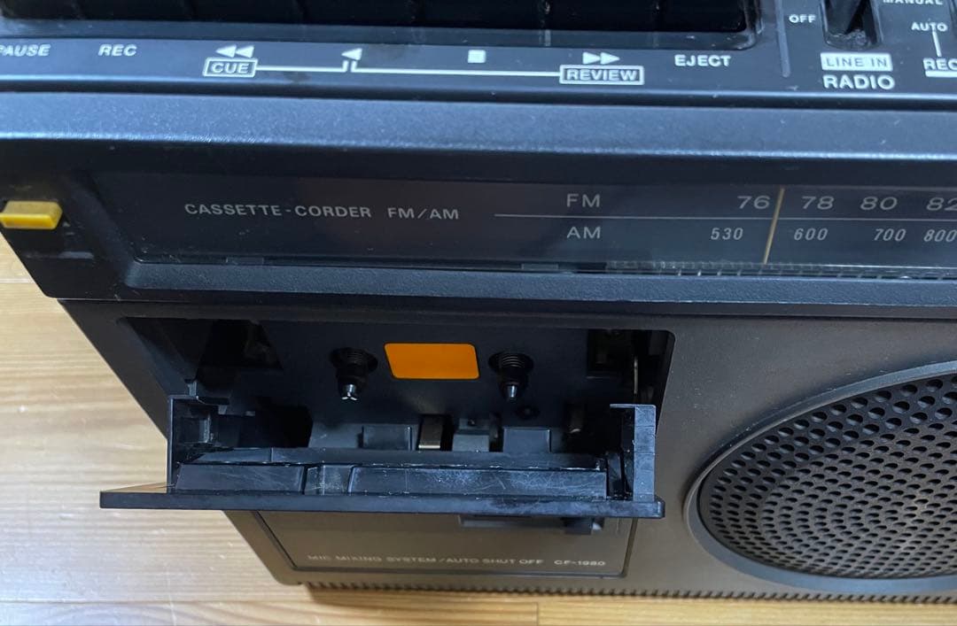 希少昭和レトロ SONY CF-1980 ラジカセ カセットコーダー FM/AM