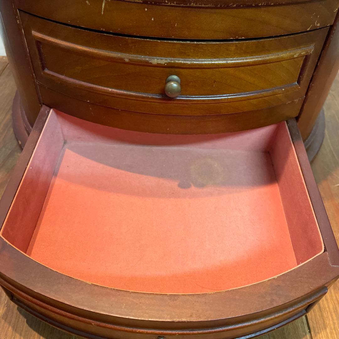 美品　木製　ヴィンテージ　チェスト　棚　アクセサリー　小物　当時物