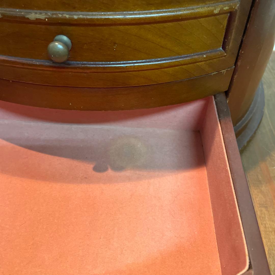 美品　木製　ヴィンテージ　チェスト　棚　アクセサリー　小物　当時物