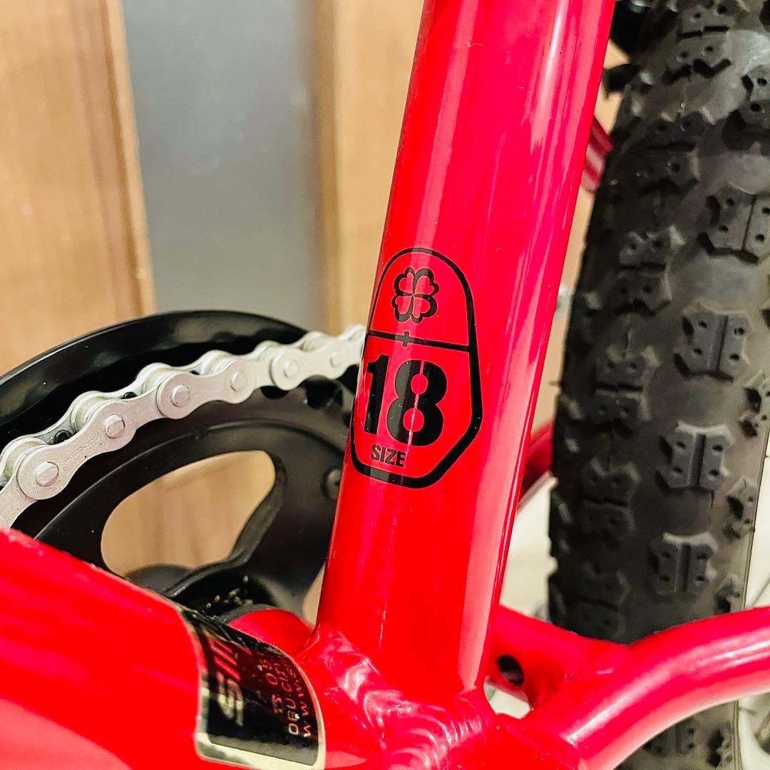 ◆美品◆ヨツバサイクル◆18インチ◆グリップ新品◆ヘルメット付き◆愛知県◆