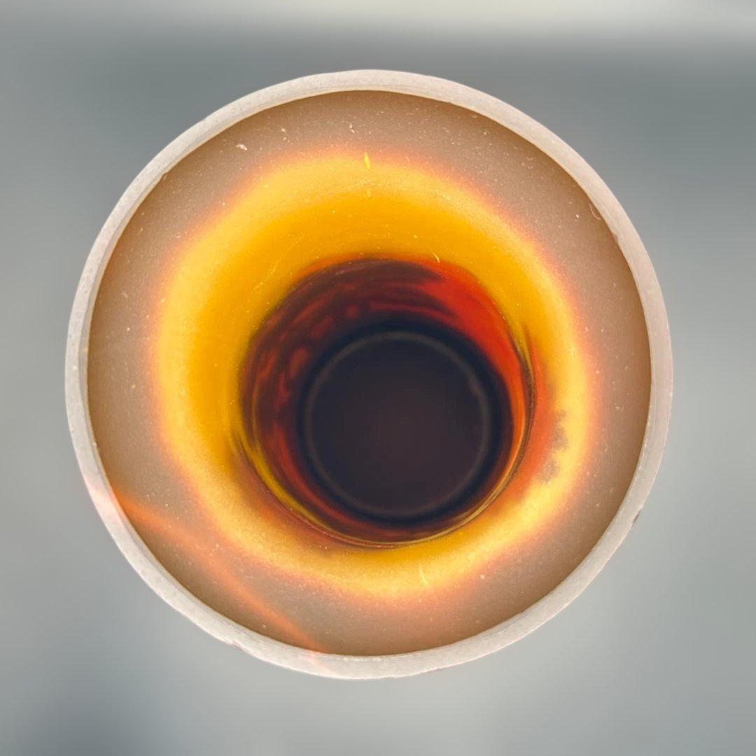 アンティーク レトロ 花瓶 植物 ガレ風 (美品）