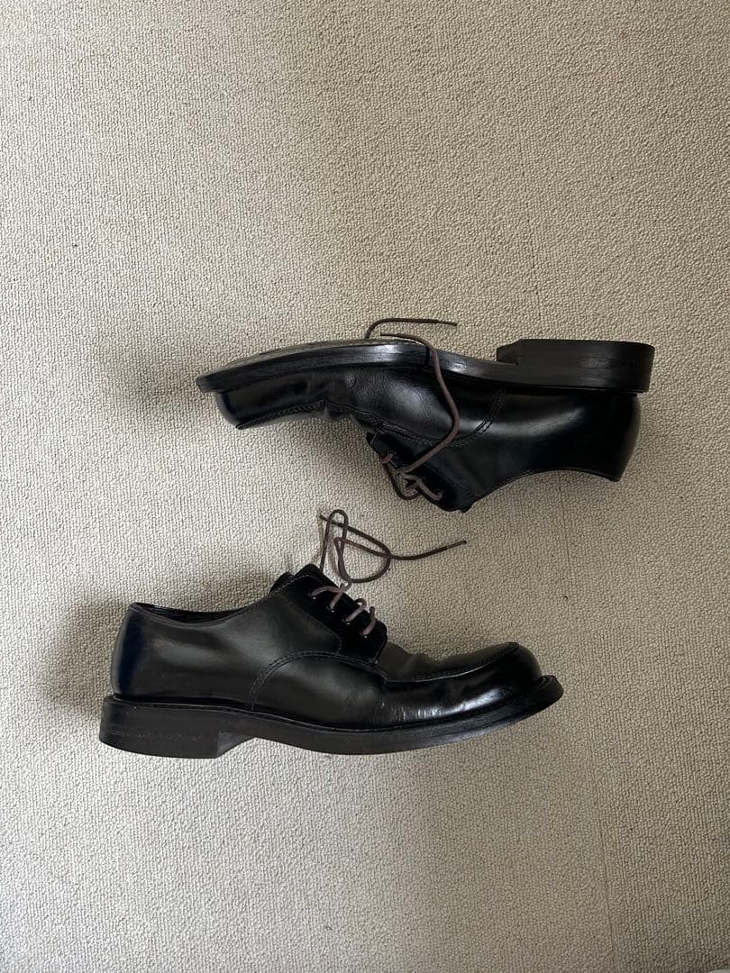靴 prada archive square toe derby shoes 90s