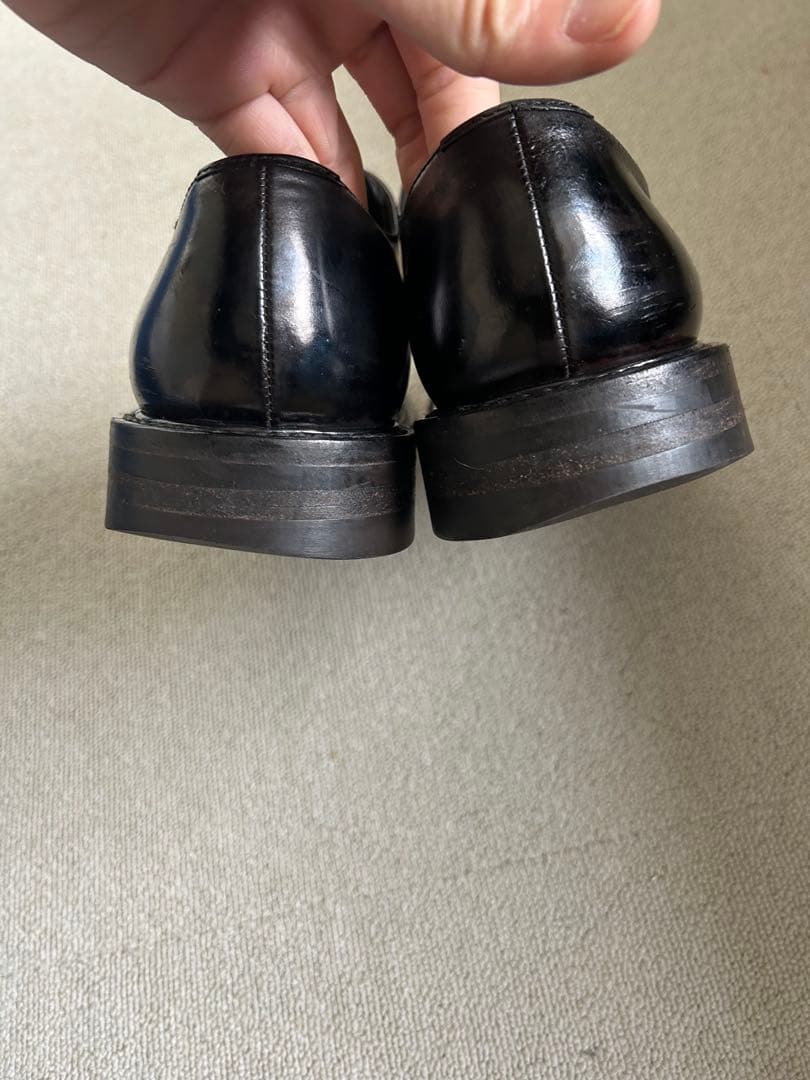 靴 prada archive square toe derby shoes 90s