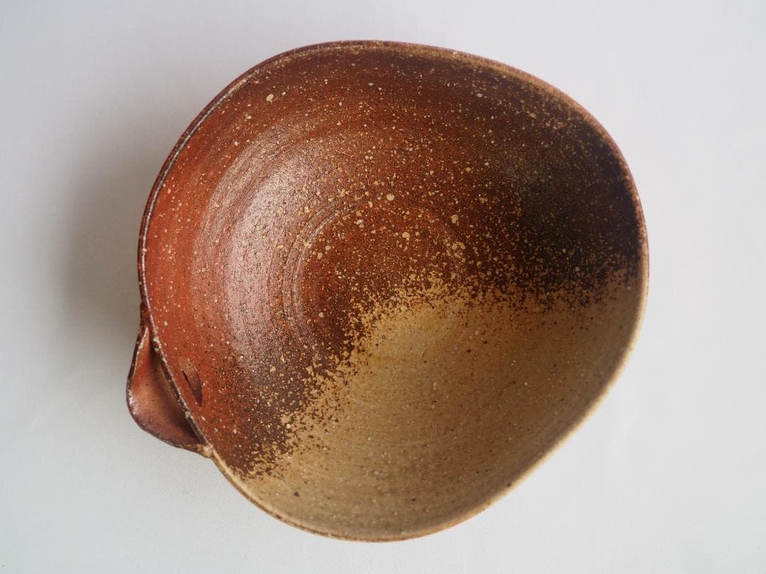 4代高橋楽斎造『信楽片口鉢』（共箱）