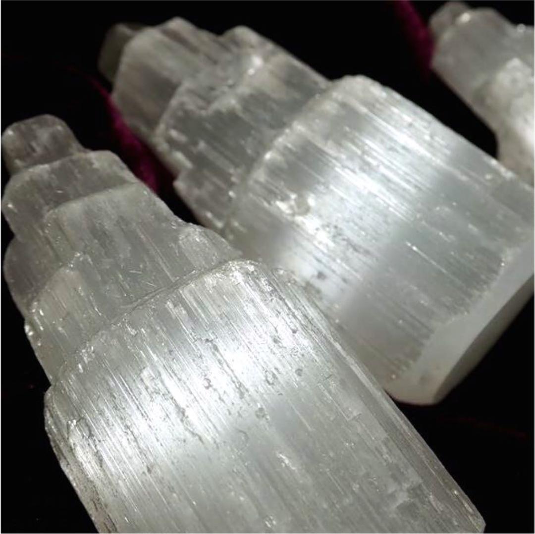 ★特選セット★夢の実現へ♡【美品キャッツアイセレナイト♢タワーオブジェ】❤