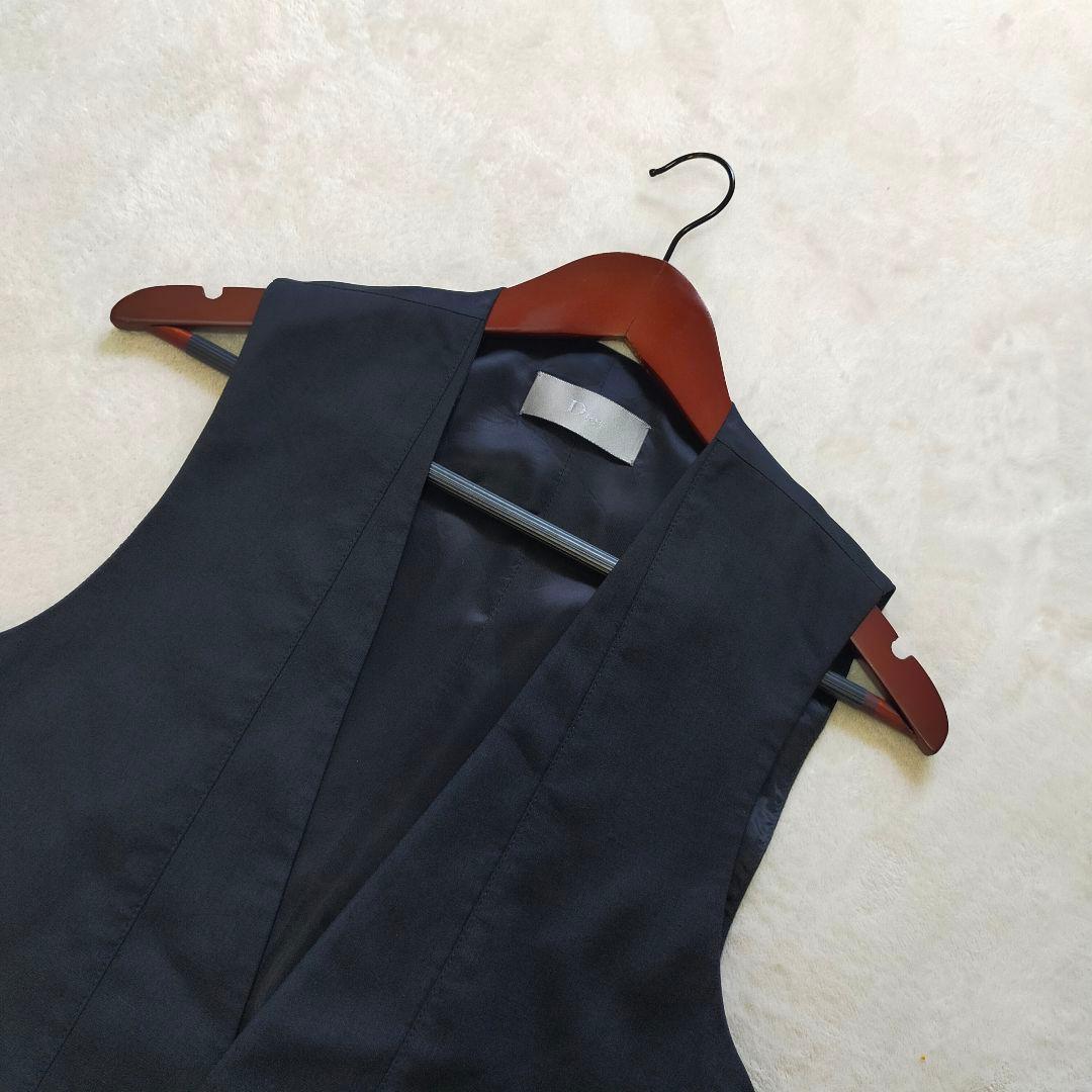 イタリア製　DIOR HOMME　44　テーラードベスト　ジレ　タキシードベスト