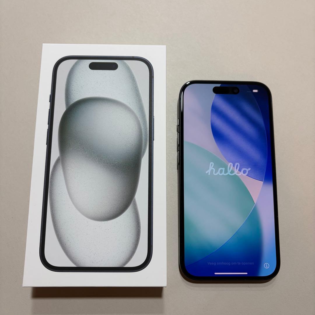 Apple iPhone 15 ブラック 128GB SIMフリー 箱、全付属品