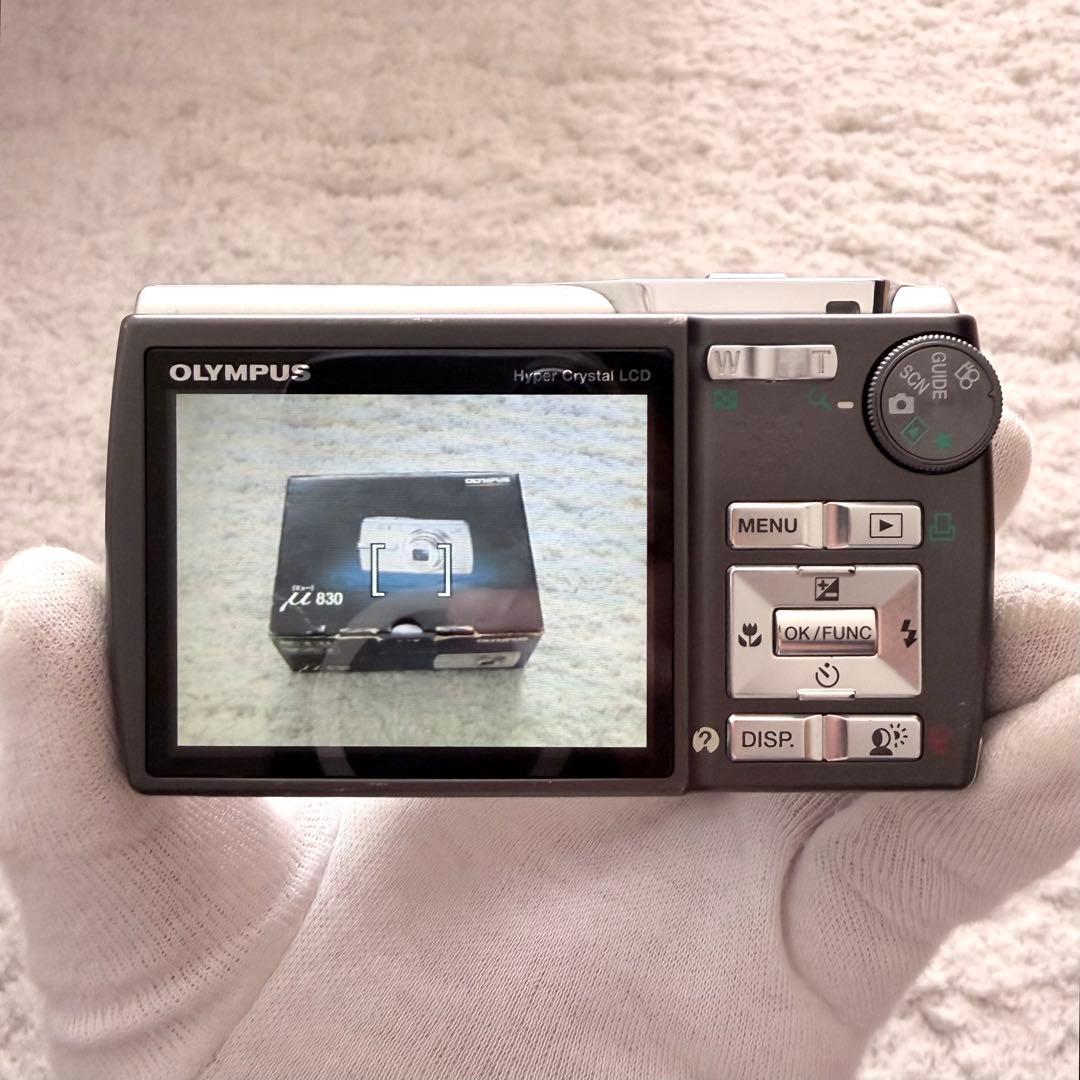 【動作確認済】OLYMPUS オリンパス μ830 レトロコンデジ シルバー