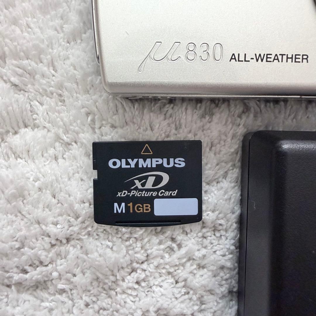 【動作確認済】OLYMPUS オリンパス μ830 レトロコンデジ シルバー