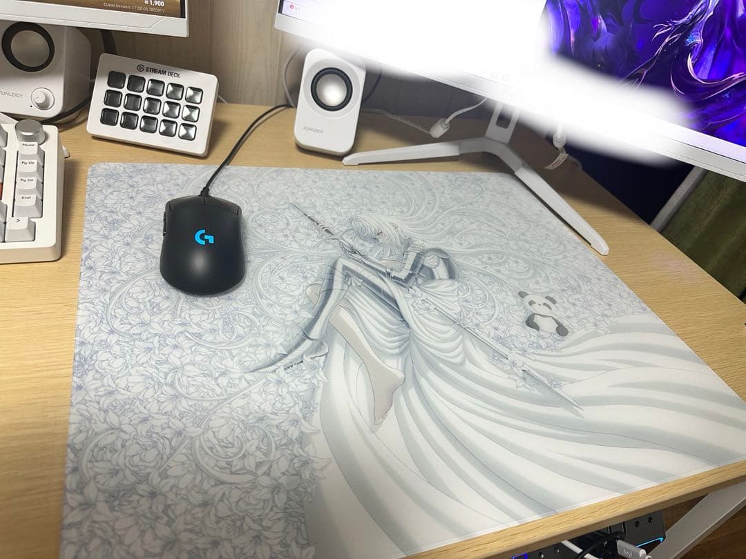 Uncle Panda ガラスマウスパッド　P-LUCK