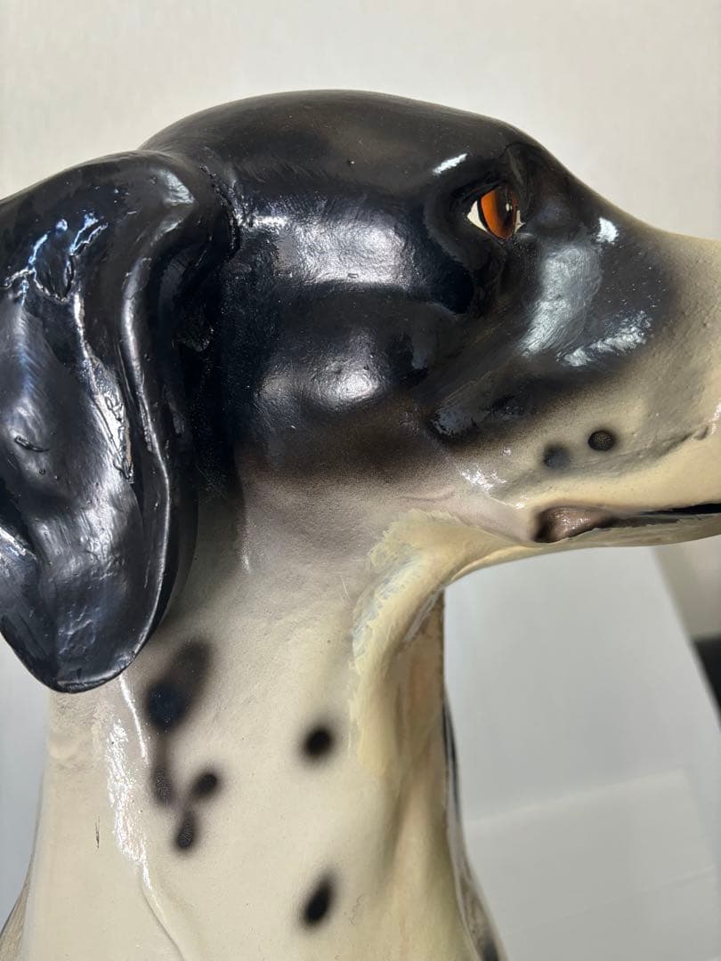 【希少‼️】ダルメシアン　犬の置物　FRP 素材