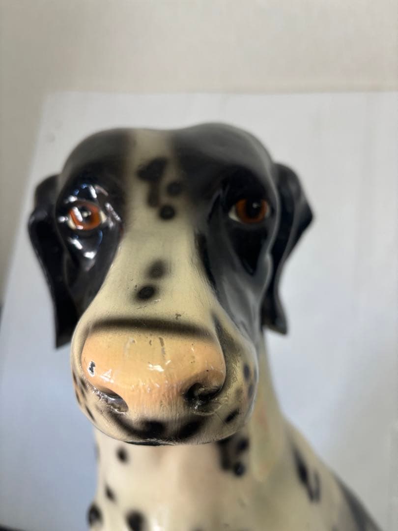 【希少‼️】ダルメシアン　犬の置物　FRP 素材