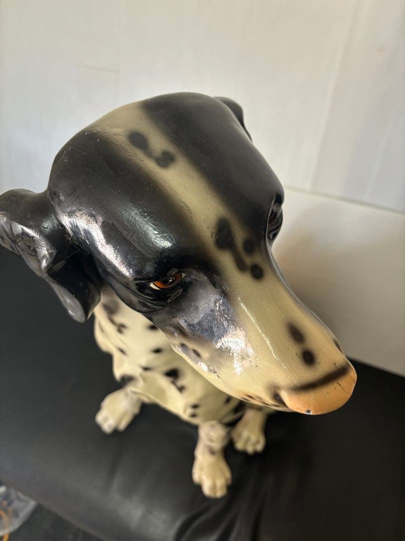 【希少‼️】ダルメシアン　犬の置物　FRP 素材