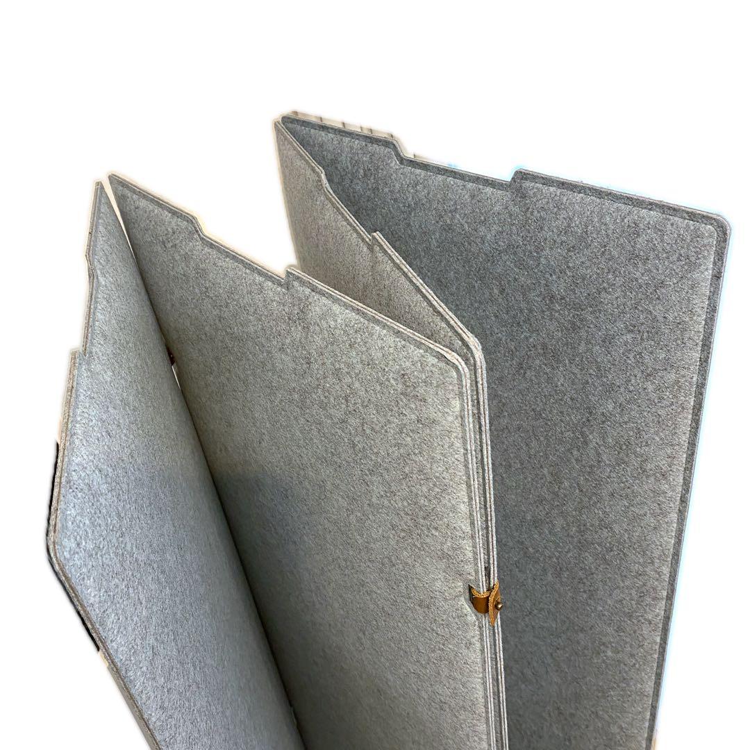 TRANQORDトランコード 吸音パーテーション/160cm/4連/アイスブルー