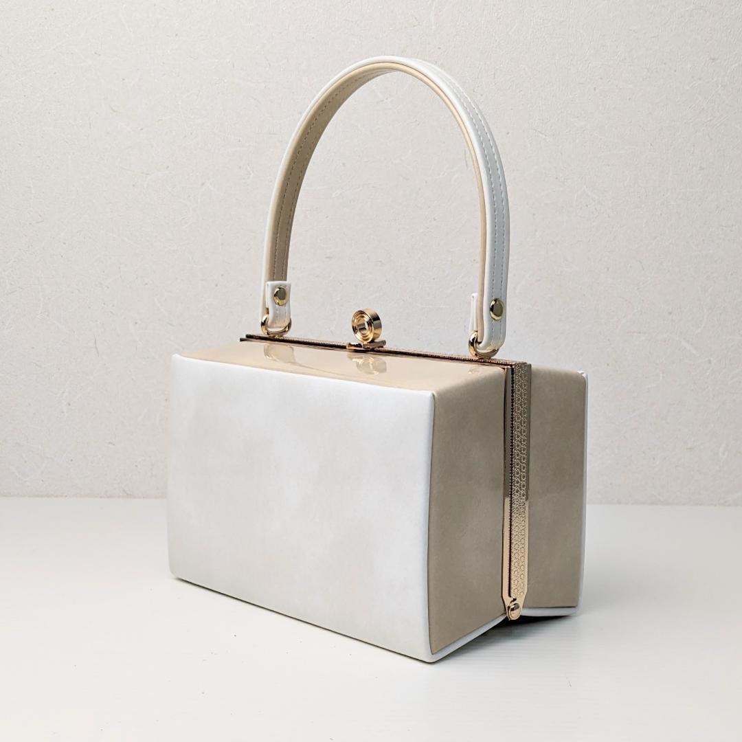 和装 草履 バッグ セット エナメル 白 ホワイト フリーサイズ u59