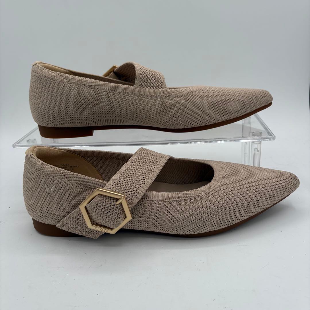 ビバイア 【23.5】マリア　ポインテッドトゥ メリージェーン フラットシューズ