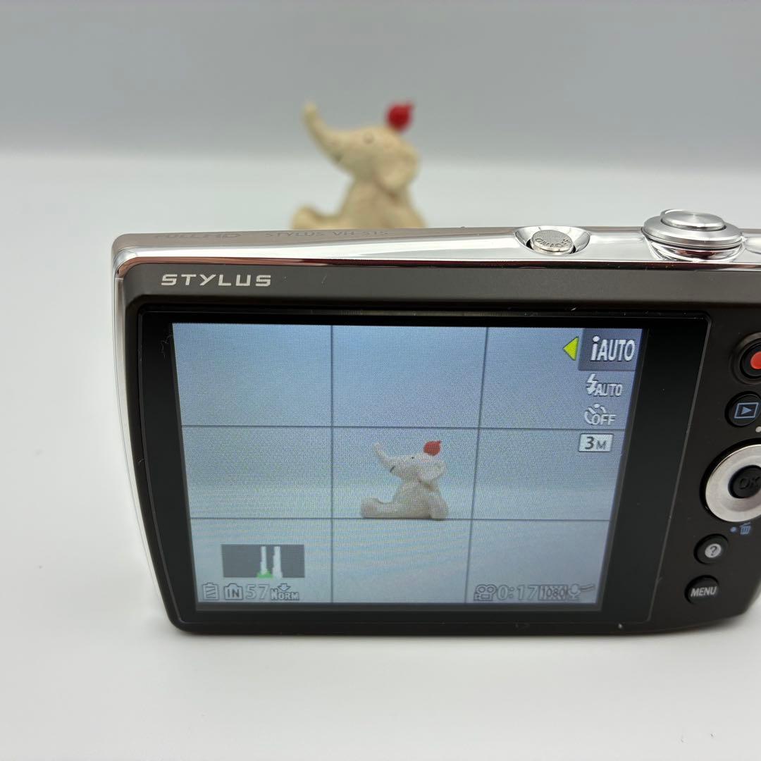 美品★ OLYMPUS STYLUS VH-515 レトロデジカメ シルバー