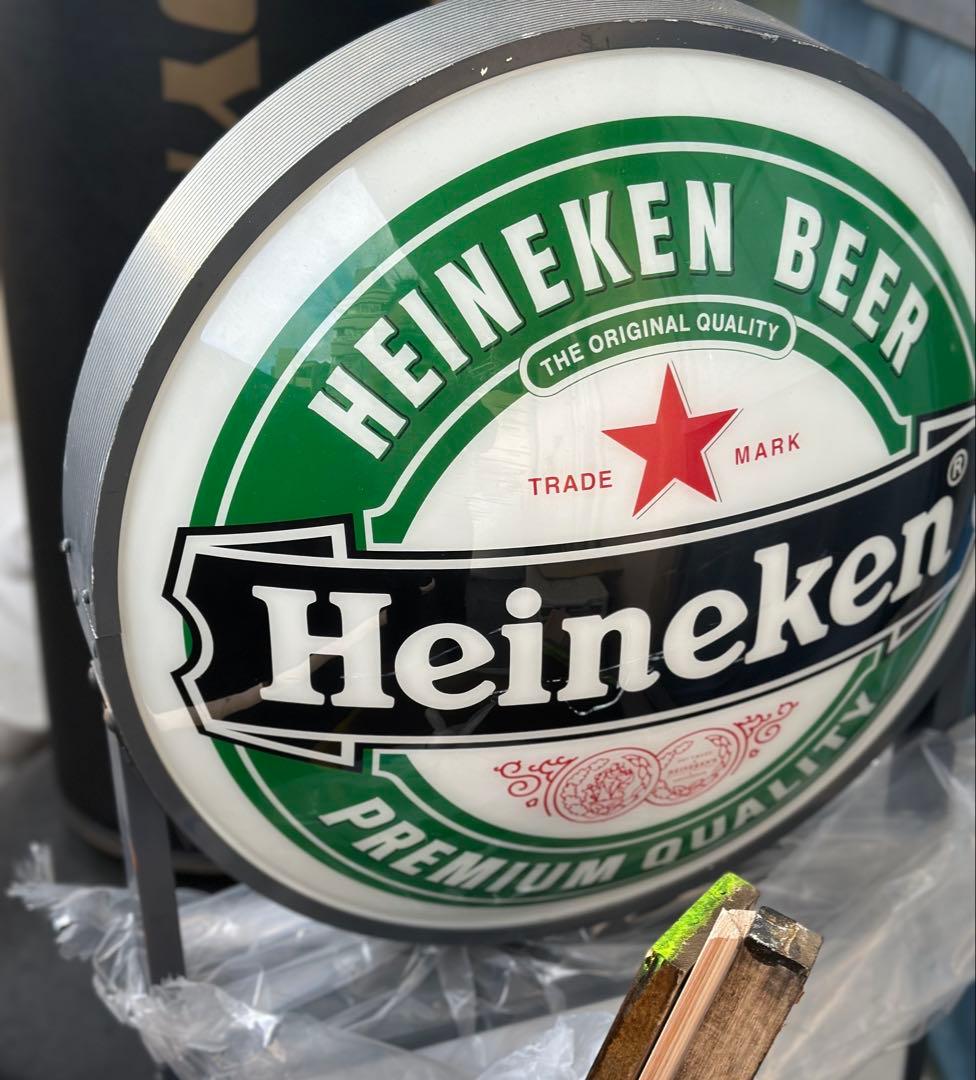 Heineken ビール 電気看板