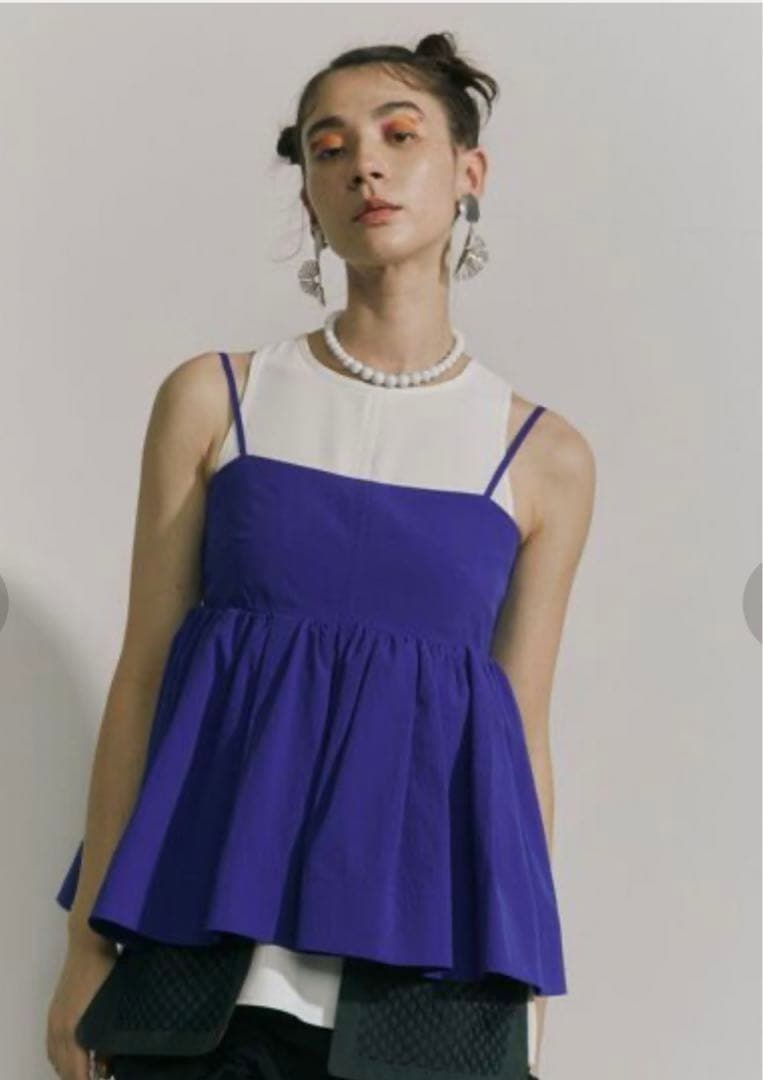 ★a★《新品未使用》UN3D シャツギャザーキャミソール