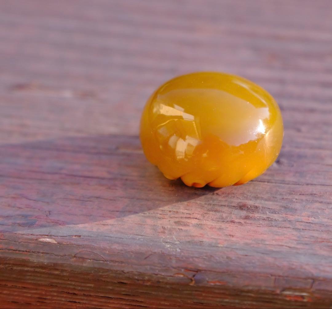 ゴビ石−1332 ゴビ瑪瑙　彫刻　『和菓子』