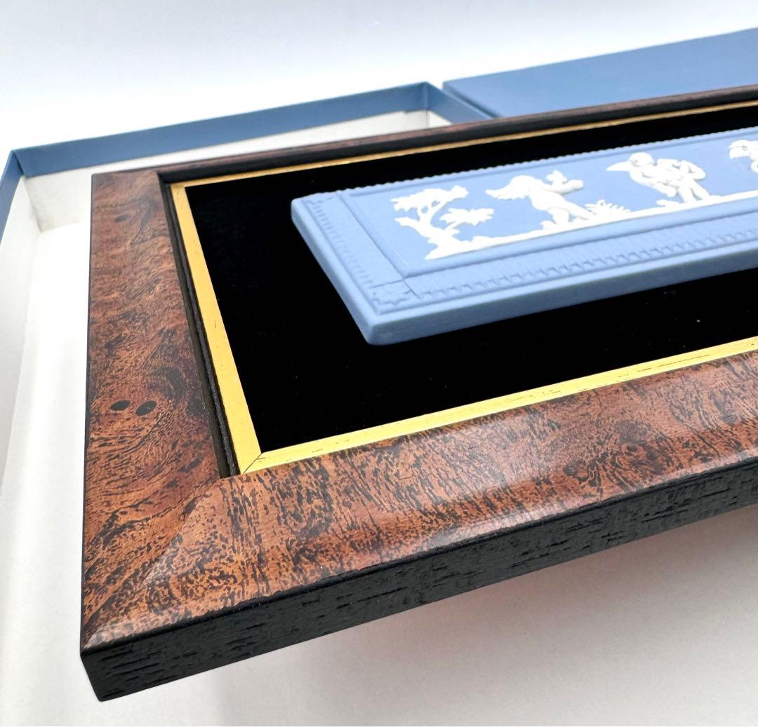 ウェッジウッド ジャスパー 天使の四季 エンジェル 陶板 壁掛け レリーフ